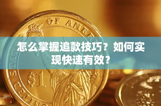 武汉怎么掌握追款技巧？如何实现快速有效？