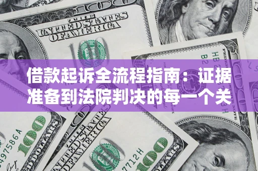 武汉借款起诉全流程指南：证据准备到法院判决的每一个关键步骤
