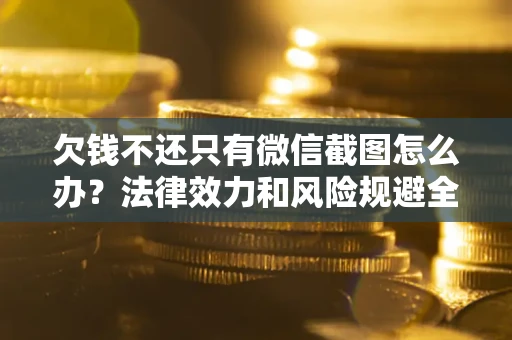 武汉欠钱不还只有微信截图怎么办？法律效力和风险规避全解析