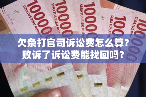 武汉欠条打官司诉讼费怎么算？败诉了诉讼费能找回吗？