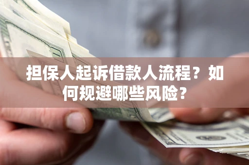 武汉担保人起诉借款人流程？如何规避哪些风险？