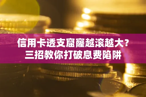 武汉信用卡透支窟窿越滚越大？三招教你打破息费陷阱