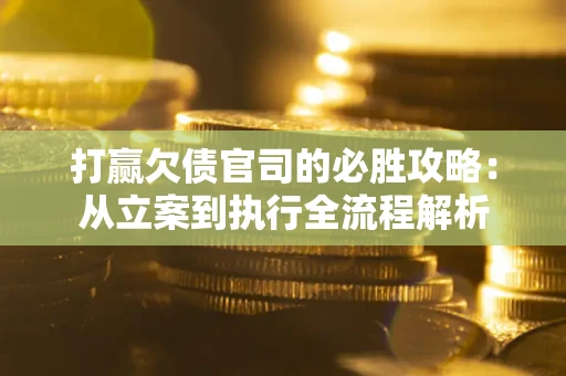 武汉打赢欠债官司的必胜攻略：从立案到执行全流程解析