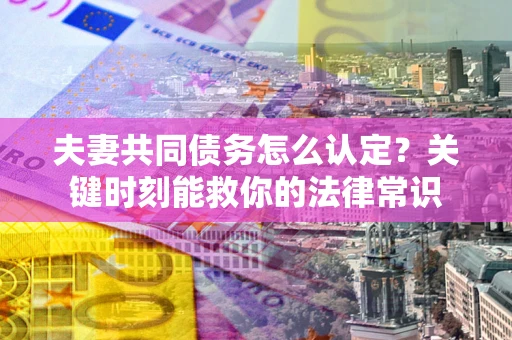 武汉夫妻共同债务怎么认定？关键时刻能救你的法律常识
